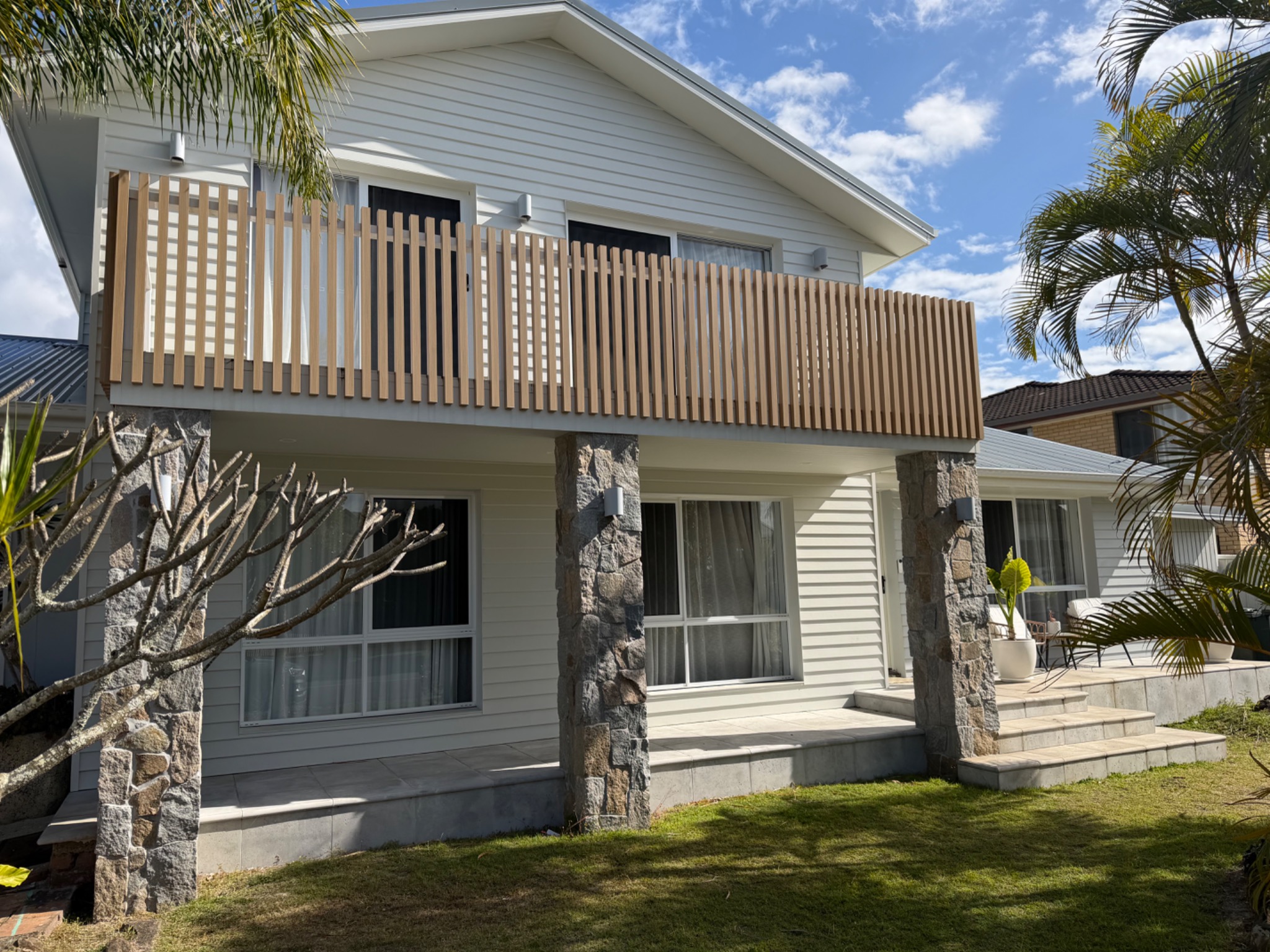 Completed Palm Beach façade